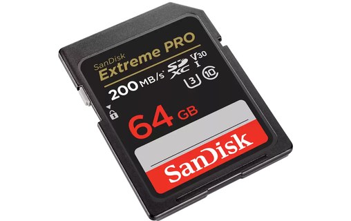 Carte SDXC SanDisk Extreme Pro 64 Go, UHS-I, V30