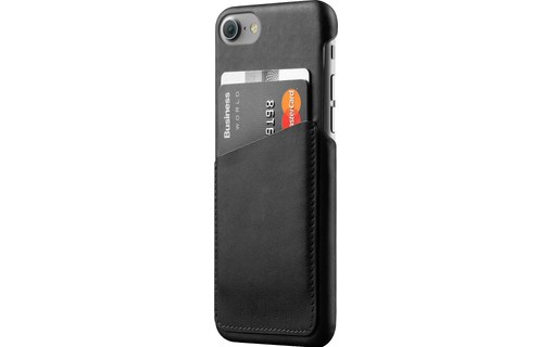 Mujjo Leather Wallet Case noir etui iPhone7 Etui Mujjo iPhone7