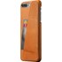 Mujjo Leather Wallet Case Tan - Coque pour iPhone 7 Plus / 8 Plus