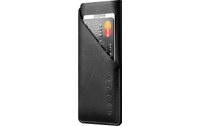 Mujjo Leather Wallet Sleeve Noir - Housse pour iPhone X / XS