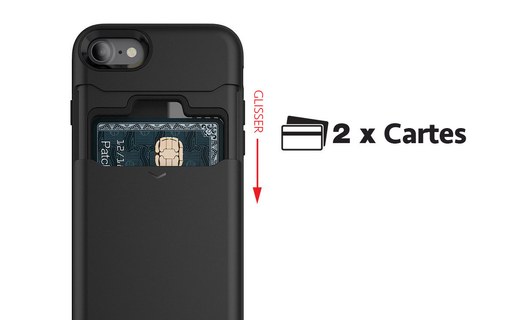 Patchworks LEVEL Card Edition Noir - Coque pour iPhone 7