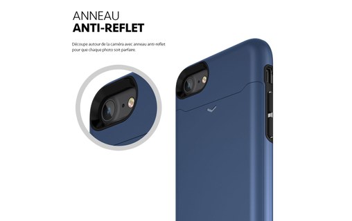 Patchworks LEVEL Card Edition Navy - Coque pour iPhone 7