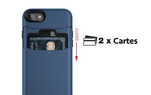 Patchworks LEVEL Card Edition Navy - Coque pour iPhone 7