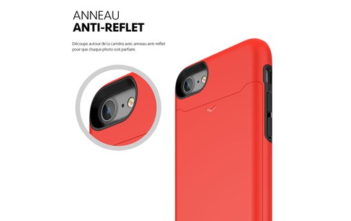 Patchworks LEVEL Card Edition Rouge - Coque pour iPhone 7