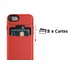 Patchworks LEVEL Card Edition Rouge - Coque pour iPhone 7