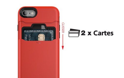 Patchworks LEVEL Card Edition Rouge - Coque pour iPhone 7