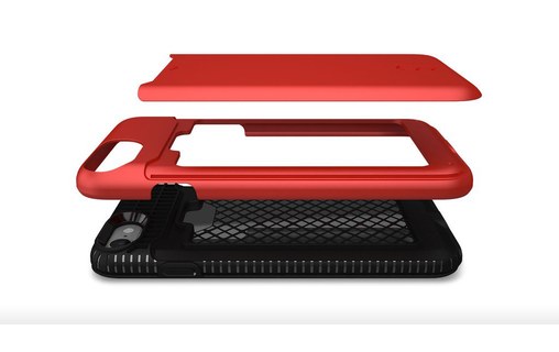 Patchworks LEVEL Card Edition Rouge - Coque pour iPhone 7