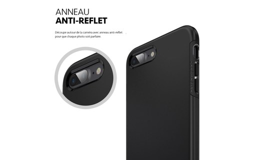 Patchworks LEVEL Noir - Coque pour iPhone 7 Plus