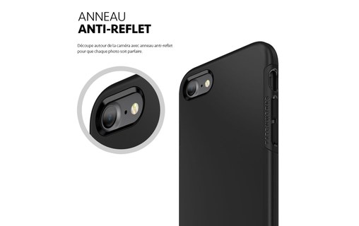 Patchworks LEVEL Noir - Coque pour iPhone 7