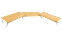 Support double moniteur en bois - Dual Monitor Stand - 2 écrans