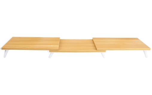 Support double moniteur en bois - Dual Monitor Stand - 2 écrans