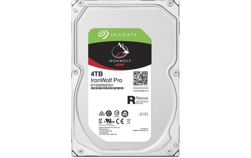 Seagate IronWolf Pro 4 To - Disque dur 7200 tr/min pour NAS - ST4000NE001
