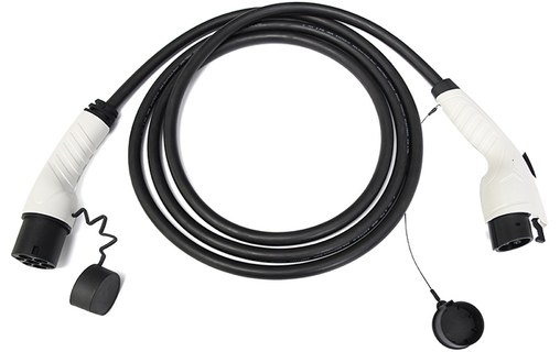 Câble de charge pour voiture électrique Type 2 vers Type 2 triphasé 7kW - 5 m