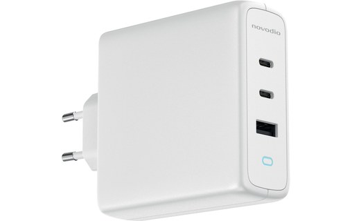 Chargeur USB-C 140 W pour MacBook Pro, iPad et iPhone - Novodio C-Charge  140 GaN - Adaptateur Secteur - Novodio