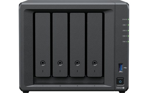 DS423+ 56To Synology - Serveur NAS avec disques durs 4x14To