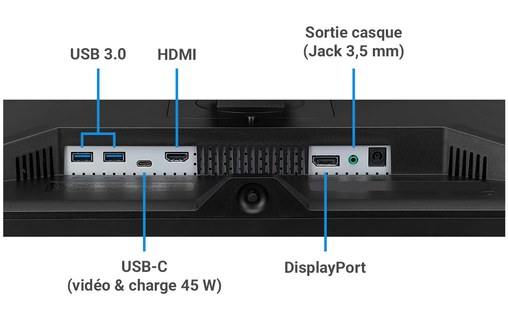 Écran 27" LG 27BL650C-B - USB-C