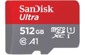 Carte microSDXC SanDisk Ultra 512 Go avec adaptateur SD, UHS-I