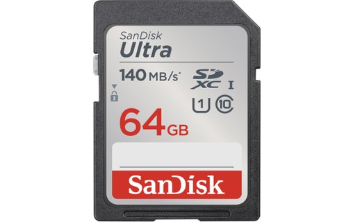 Carte SDXC SanDisk Ultra 64 Go, UHS-I