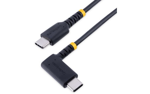 Câble StarTech USB-C vers USB-C coudé 60 W USB 2.0 - 2 m - Noir