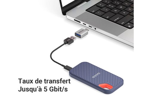 Adaptateur USB-A vers USB-C 5 Gbit/s - EZQuest X40077