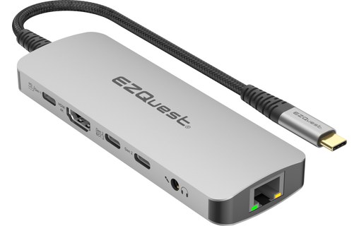 Dock USB-C multimédia 10 ports - EZQuest X40031 - HDMI 4K, USB-C