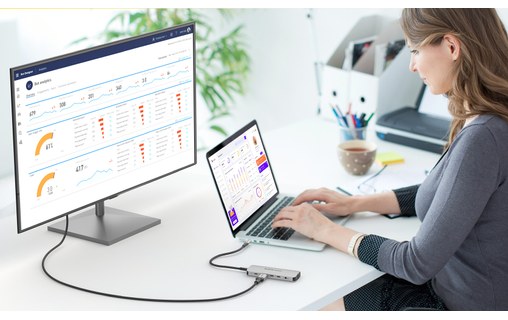 Dock USB-C multimédia 10 ports - EZQuest X40031 - HDMI 4K, USB-C, USB-A, RJ45