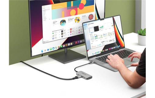 Dock USB-C multimédia 8 ports - EZQuest X40028 - HDMI 4K, USB-C, USB-A