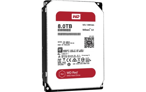 8 To SATA III 3.5 Western Digital Red WD80EFZX - Disque dur pour NAS - Disque  dur interne - Western Digital