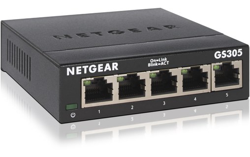Switch Ethernet NETGEAR GS305 5 ports - L2