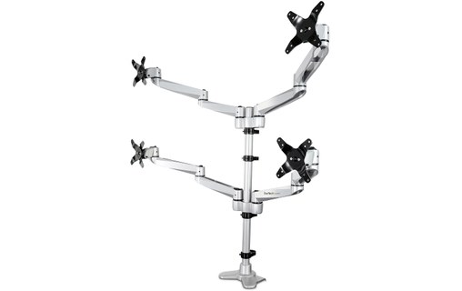 StarTech.com Bras pour écran PC à 4 affichages - Multidirectionnel