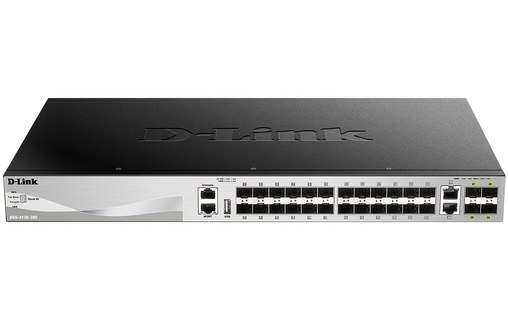Switch Ethernet D-LINK DGS-3130-30S/E 2 ports - 10 GbE, Manageable, L3
