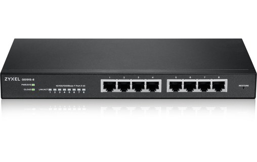 Zyxel GS1915-8 Géré L2 Gigabit Ethernet (10/100/1000) Noir