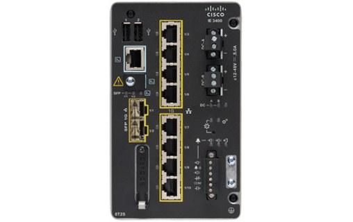Switch Ethernet Cisco Catalyst IE3400 / IE-3400-8T2S-A 8 ports - Manageable, L2