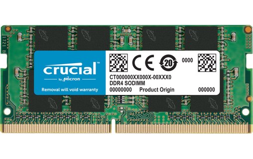 Mémoire RAM Crucial 8 Go DDR4 3200 MHz - CT8G4SFRA32A