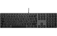 Clavier pour Mac LMP À gros caractères - KB-1243-BIG - Gris sidéral