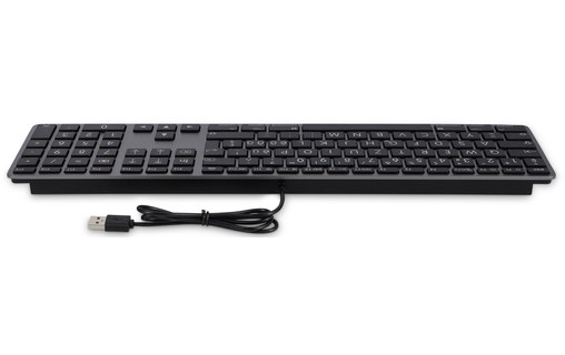 Clavier pour Mac LMP À gros caractères - KB-1243-BIG - Gris sidéral