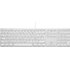 Clavier pour Mac LMP À gros caractères - KB-1243-BIG - Argent