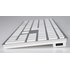 Clavier pour Mac LMP À gros caractères - KB-1243-BIG - Argent