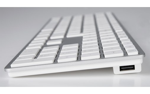 Clavier pour Mac LMP À gros caractères - KB-1243-BIG - Argent