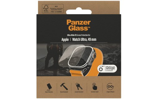 Vitre de protection pour Apple Watch Ultra 49 mm - PanzerGlass
