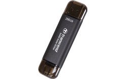 Transcend ESD310 256 Go - Noir - SSD externe USB-C & USB-A