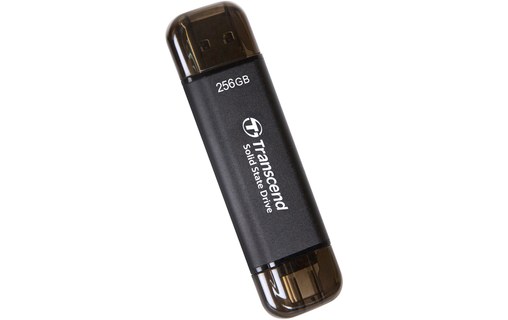 Transcend ESD310 256 Go - Noir - SSD externe USB-C & USB-A