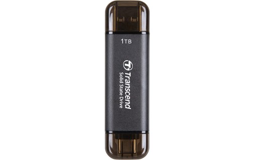 Transcend ESD310 1 To - Noir - SSD externe USB-C & USB-A