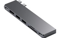 Dock USB-C 7 ports pour MacBook Air / Pro - Satechi Pro Hub Slim - Gris sidéral