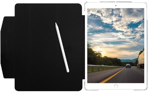 Étui de protection et support pour iPad 10,2" 2019 à 2021 - Macally BSTAND7V2-B