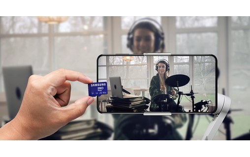 Carte microSDXC Samsung PRO Plus 128 Go avec adaptateur USB, UHS-I, V30