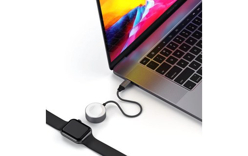 Câble de charge USB-C magnétique pour Apple Watch 17 cm - Satechi