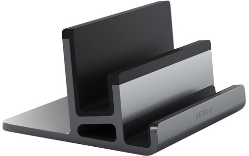 Support bureau double fente pour MacBook, iPad, iPhone Satechi Gris