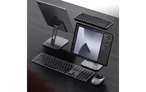 Support bureau pour Tablette 4 à 13" Ajustable et Pliable Satechi Gris sidéral
