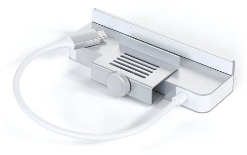 Hub iMac 24' USB C vers USB C, 3 USB, carte SD / Micro-SD Satechi Argent
